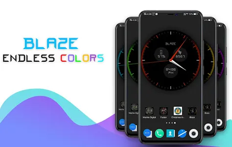 Blaze Clock Live Wallpaper screenshot 15