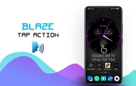 Blaze Clock Live Wallpaper screenshot 4