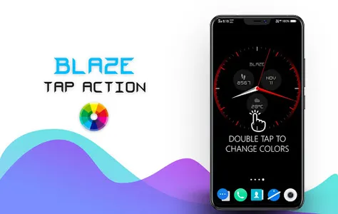 Blaze Clock Live Wallpaper screenshot 5