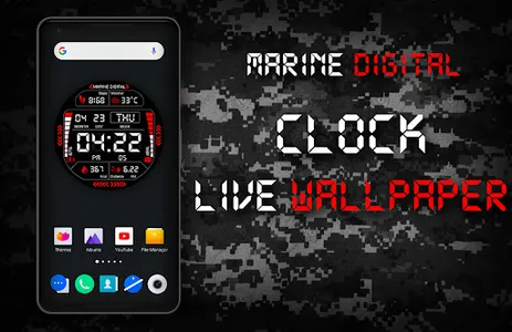 Marine Digital 2 Watch Face screenshot 12