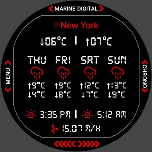 Marine Digital 2 Watch Face screenshot 14