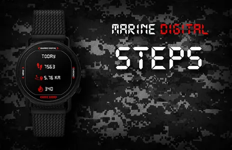 Marine Digital 2 Watch Face screenshot 3