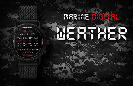Marine Digital 2 Watch Face screenshot 4