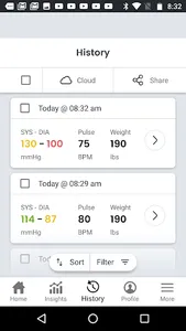 Blood Pressure App - SmartBP screenshot 1