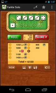 Farkle Solo Solitaire screenshot 1