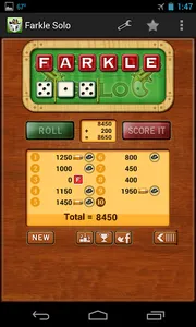 Farkle Solo Solitaire screenshot 3