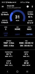 SmartDisplay PLEV escooter screenshot 0