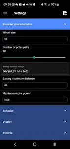 SmartDisplay PLEV escooter screenshot 1