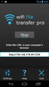 WiFi File Transfer Pro screenshot 1