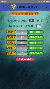 Combo Bet 100% screenshot 4