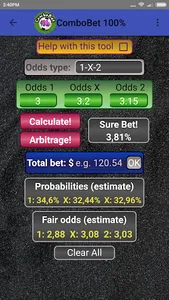 Combo Bet 100% screenshot 5