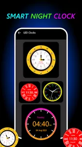 Smart night clock: neon Clock screenshot 2