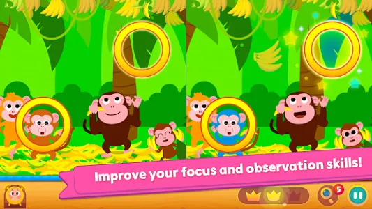 Pinkfong Spot the difference : screenshot 2