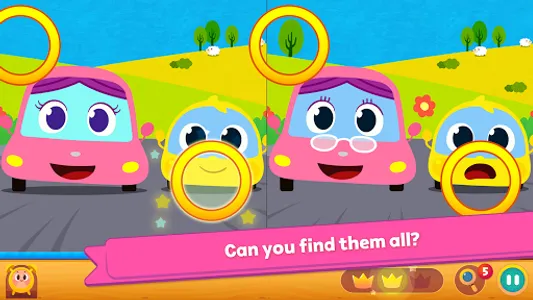 Pinkfong Spot the difference : screenshot 3