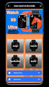 X8 Ultra Smart Watch Guide screenshot 0