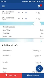 Vamaa Order screenshot 2