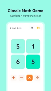 Math 24 - Mental Math Cards screenshot 1