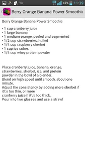 Free Awesome Smoothie Recipes screenshot 2