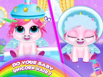 Unicorn Baby Care Pet Pony screenshot 4