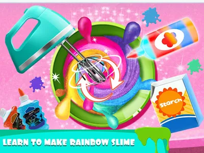 Rainbow Slime Simulator Games screenshot 1