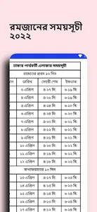 মাহে রমজান ক্যালেন্ডার ২০২২ screenshot 2
