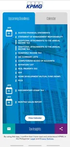 KPMG Online Tax Calendar screenshot 0