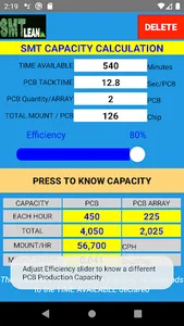 SMT CAPACITY screenshot 2