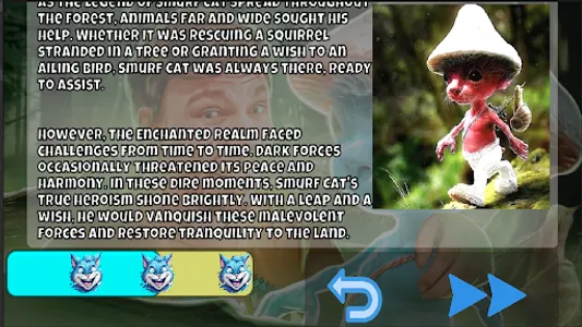 Blue Smurf Cat Story screenshot 1