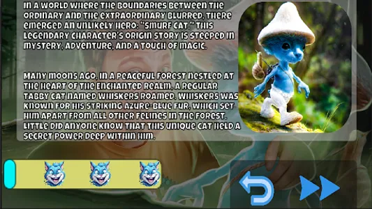 Blue Smurf Cat Story screenshot 2