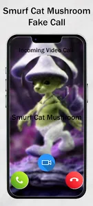 Smurf Cat Mushroom Fake Call screenshot 1