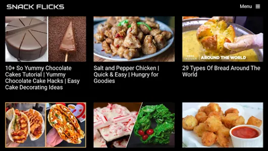 Snack Flicks - Food Cooking an screenshot 1