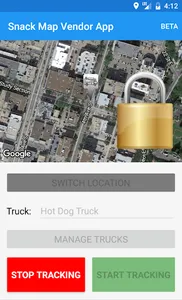 Snack Map Vendor App screenshot 1