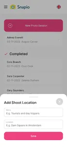 Snapio Shoot Manager screenshot 1
