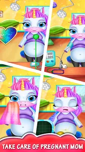 Pregnant Unicorn Mom Care screenshot 0