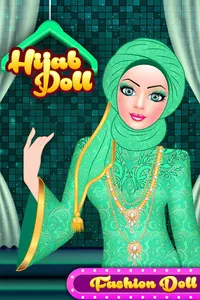 Hijab Doll Fashion Salon Dress screenshot 0