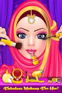 Hijab Doll Fashion Salon Dress screenshot 2