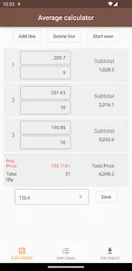 Average Price Calculator screenshot 0