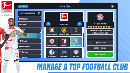 Soccer Manager 2023 - Football screenshot 1