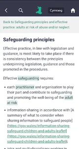 Wales Safeguarding Procedures screenshot 2