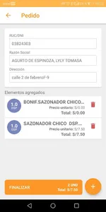 Tomapedidos screenshot 2