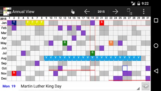 Annual View & Widget - Calenda screenshot 10