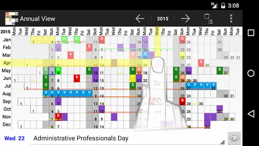 Annual View & Widget - Calenda screenshot 11