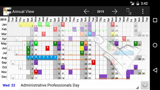 Annual View & Widget - Calenda screenshot 13