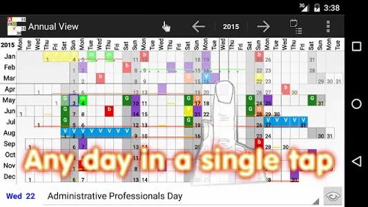 Annual View & Widget - Calenda screenshot 2