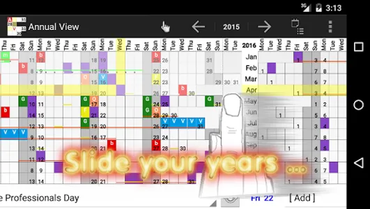 Annual View & Widget - Calenda screenshot 4