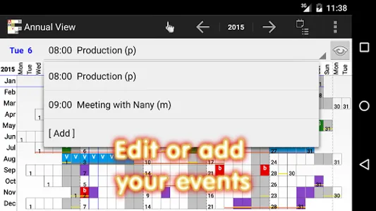 Annual View & Widget - Calenda screenshot 6