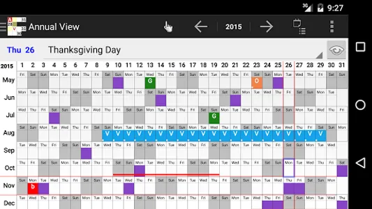 Annual View & Widget - Calenda screenshot 9