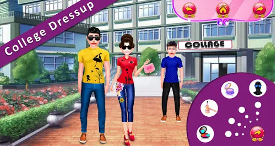 College Dress-up Girls Game: G screenshot 0