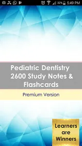 Pediatric Dentistry Exam revie screenshot 0