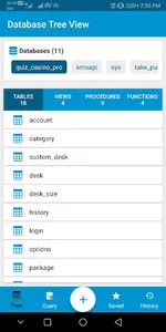 Server Admin  maintain databas screenshot 1